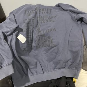Taylor swift Era Tour Blue Crewneck new